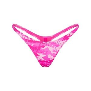 NWT Skims Pink Camo Size 4x‎ Thong Bikini Bottoms